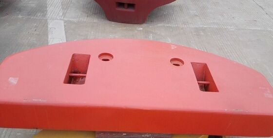 Endüstriyel Makineler İçin OEM 36 Ton Kum Döküm Demir Kamyon Karşı Ağırlığı