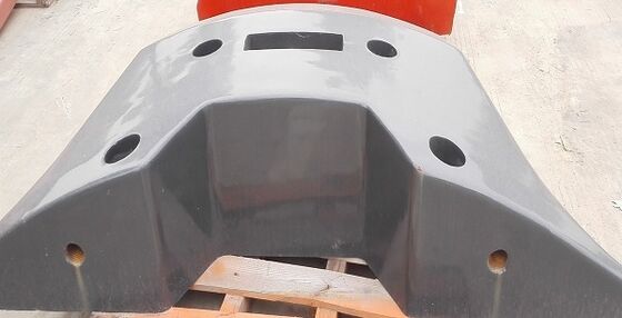 Pürüzsüz Yüzey Karşı Ağırlığı 3.5 Ton, Yükleyici Finisaj Boyası için 1500 Kg Ağırlık