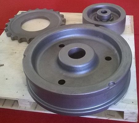 OEM Tarım Makineleri Dökme Demir Parçaları, Shot Blasting Yüzeyli Direksiyon Yol Tekerleği