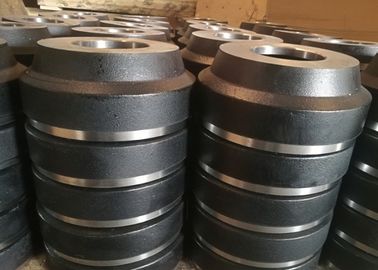 Yeşil Döküm Forklift Kamyon Parçaları Fren Kampanası Finish Boyama Gri Demir Malzeme