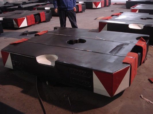 GG200 TS16949 Gri Demir 10000kg Asansör Karşı Ağırlık