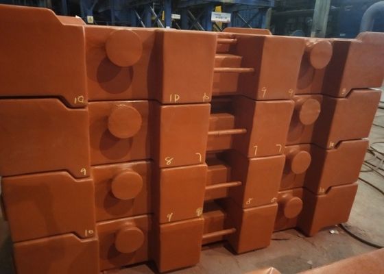 OEM Yüksek Kaliteli Kumlu dökme demir GG250 10000kg vinç karşı ağırlığı