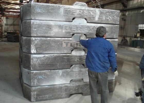 OEM Primer Kaplama Kirpi 10 Ton V-Proses Kum dökme demir karşı ağırlığı Endüstriyel Makineler için