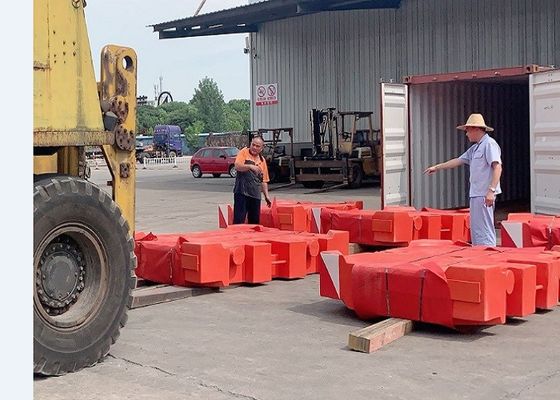 TS16949 Shot Blast Gri Demir 10000kg Vinç Karşı Ağırlığı