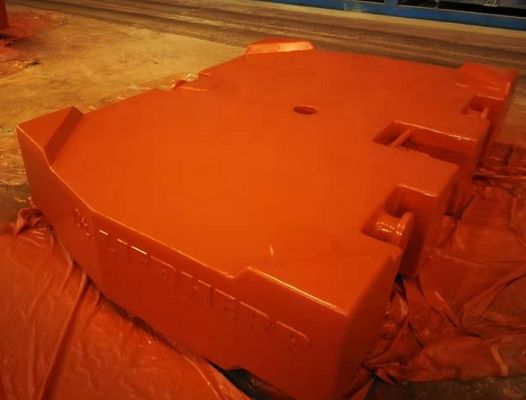 TS16949 Shot Blast Gri Demir 10000kg Vinç Karşı Ağırlığı