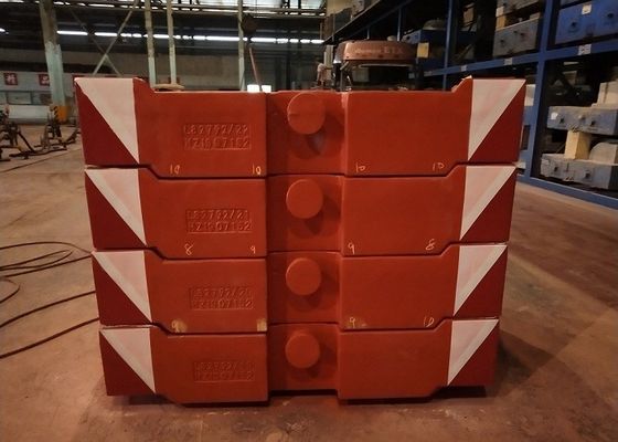 TS16949 Shot Blast Gri Demir 10000kg Vinç Karşı Ağırlığı